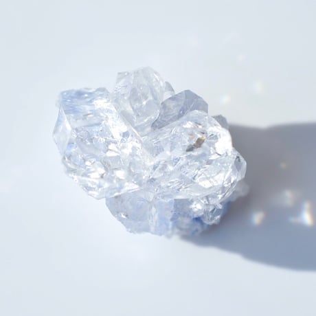 デュモルチェライトインクォーツ原石 Dumortierite in Quartz 018