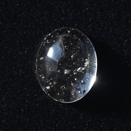 【自社研磨】パイライトインクォーツ Pyrite in Quartz 003