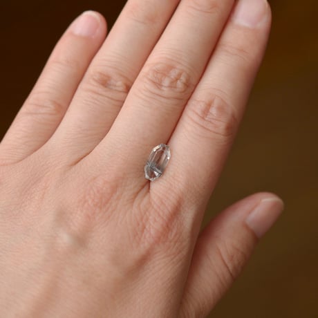 【自社研磨】ブルッカイトインクォーツ Brookite in Quartz 001