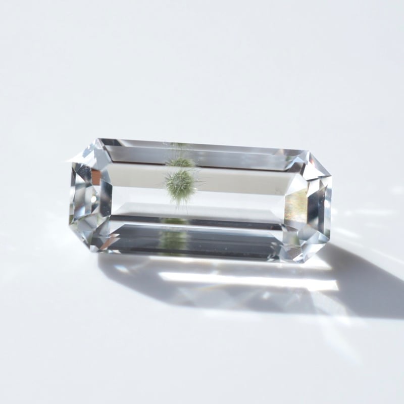 自社研磨】アクチノライトインクォーツ Actinolite in Quartz 003 |