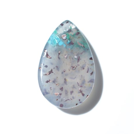 コッパークリソコラインカルセドニー Copper Chrysocolla in Chalcedony 003