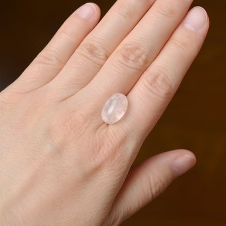【自社研磨】セリサイトインローズクォーツ Sericite in Rose Quartz 004
