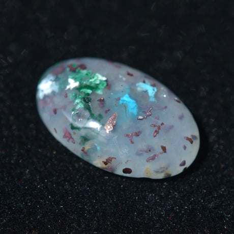 コッパークリソコラインカルセドニー Copper Chrysocolla in Chalcedony 002