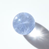 デュモルチェライトインクォーツ丸玉 Dumortierite in Quartz N022
