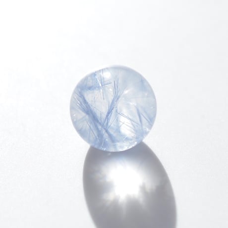 デュモルチェライトインクォーツ丸玉 Dumortierite in Quartz N022