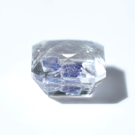 【自社研磨カット】フローライトインクォーツ Fluorite in Quartz 007
