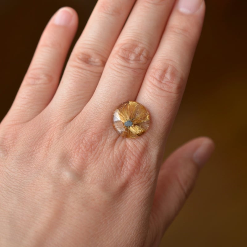 自社研磨】ルチルクォーツ Rutilated Quartz 029 | MARU