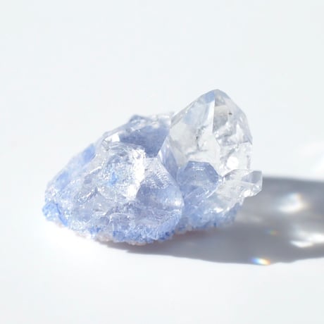 デュモルチェライトインクォーツ原石 Dumortierite in Quartz 027
