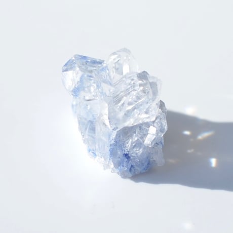 デュモルチェライトインクォーツ原石 Dumortierite in Quartz 018