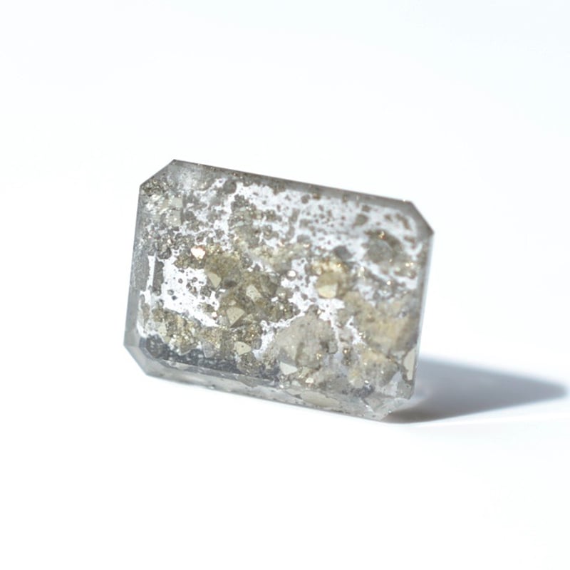 自社研磨】パイライトインクォーツ Pyrite in Quartz 004 | MARU