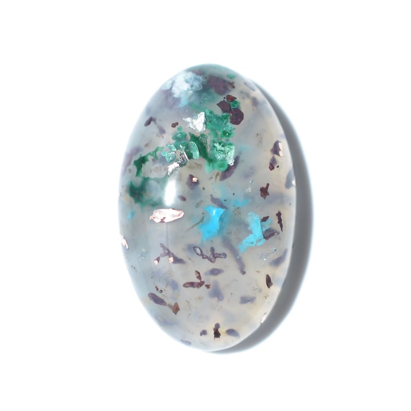 コッパークリソコラインカルセドニー Copper Chrysocolla in Chalced