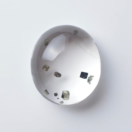 【自社研磨】マーカサイトインクォーツ Marcasite in Quartz 007