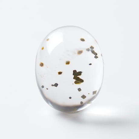【自社研磨】マーカサイトインクォーツ Marcasite in Quartz 005