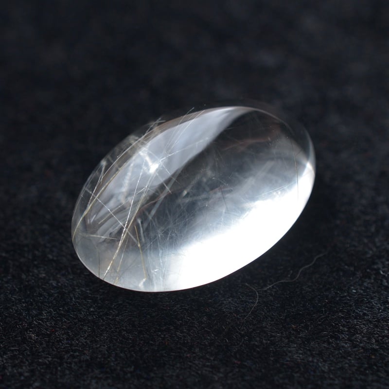 自社研磨】アンフィボールインクォーツ Amphibole in Quartz 061 | MARU