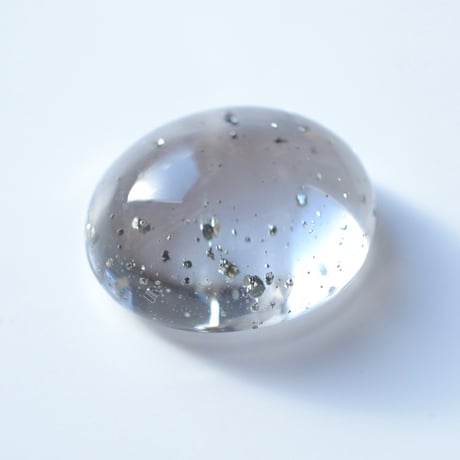 【自社研磨】パイライトインクォーツ Pyrite in Quartz 003