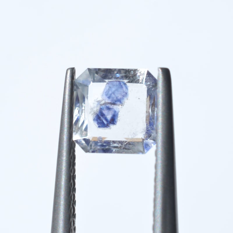 自社研磨カット】フローライトインクォーツ Fluorite in Quartz 007 |