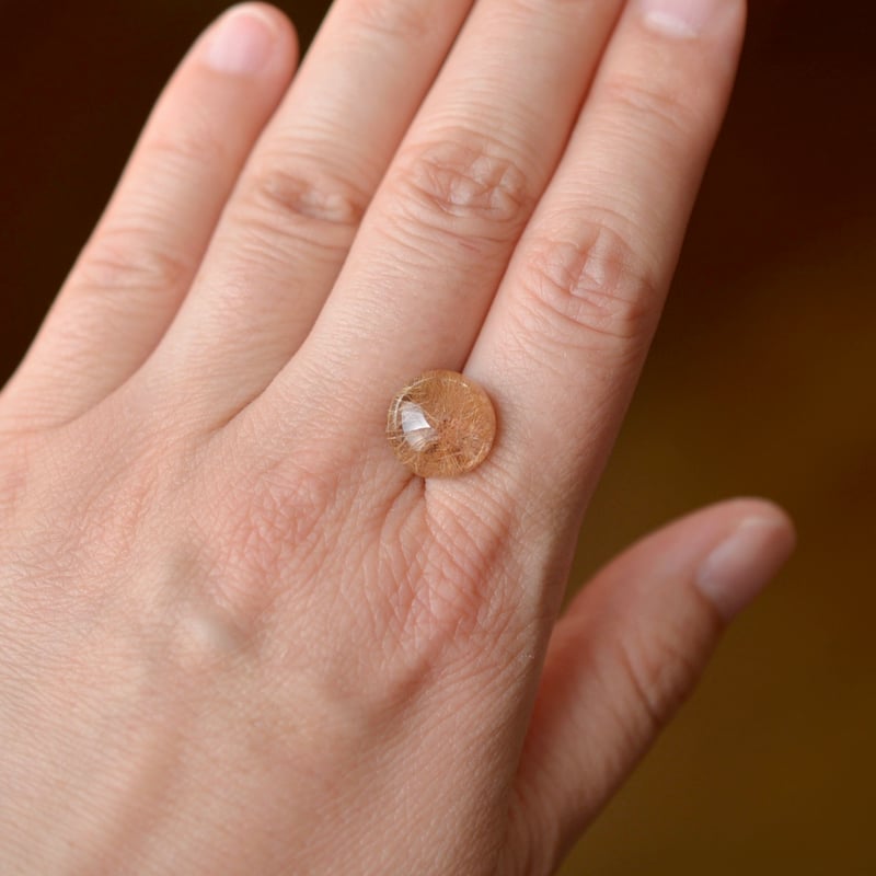 自社研磨】ルチルクォーツ Rutilated Quartz 030 | MARU