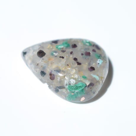 コッパークリソコラインカルセドニー Copper Chrysocolla in Chalcedony 005