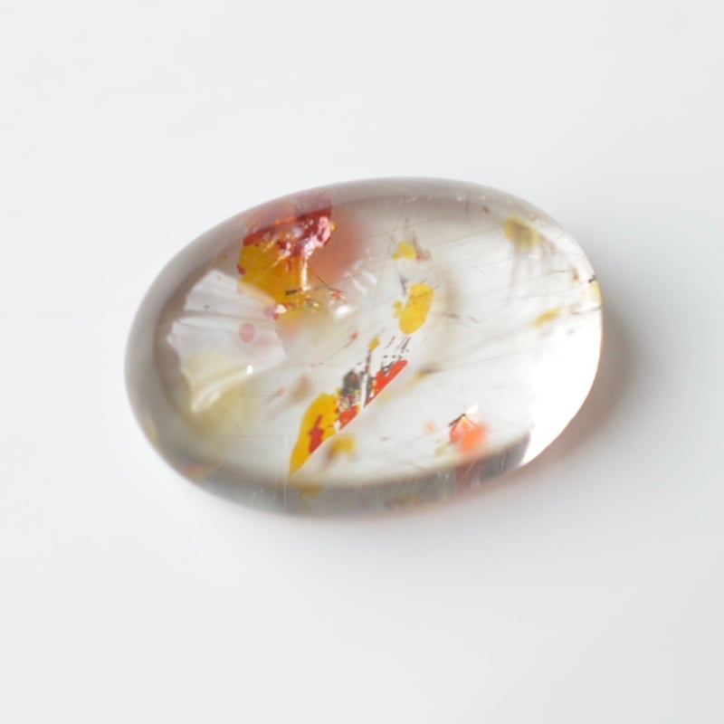 自社研磨】ライモナイトインクォーツ Limonite in Quartz 002 | MARU