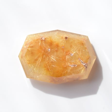 【自社研磨】フラワールチルクォーツ Rutilelated Quartz N016