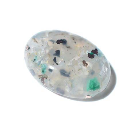コッパークリソコラインカルセドニー Copper Chrysocolla in Chalcedony 007