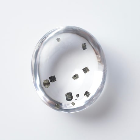【自社研磨】マーカサイトインクォーツ Marcasite in Quartz 007