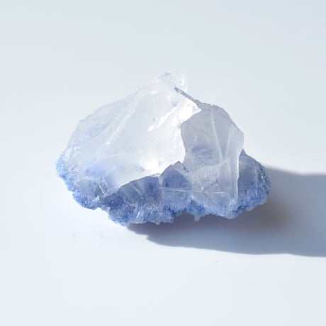 デュモルチェライトインクォーツ原石 Dumortierite in Quartz 017