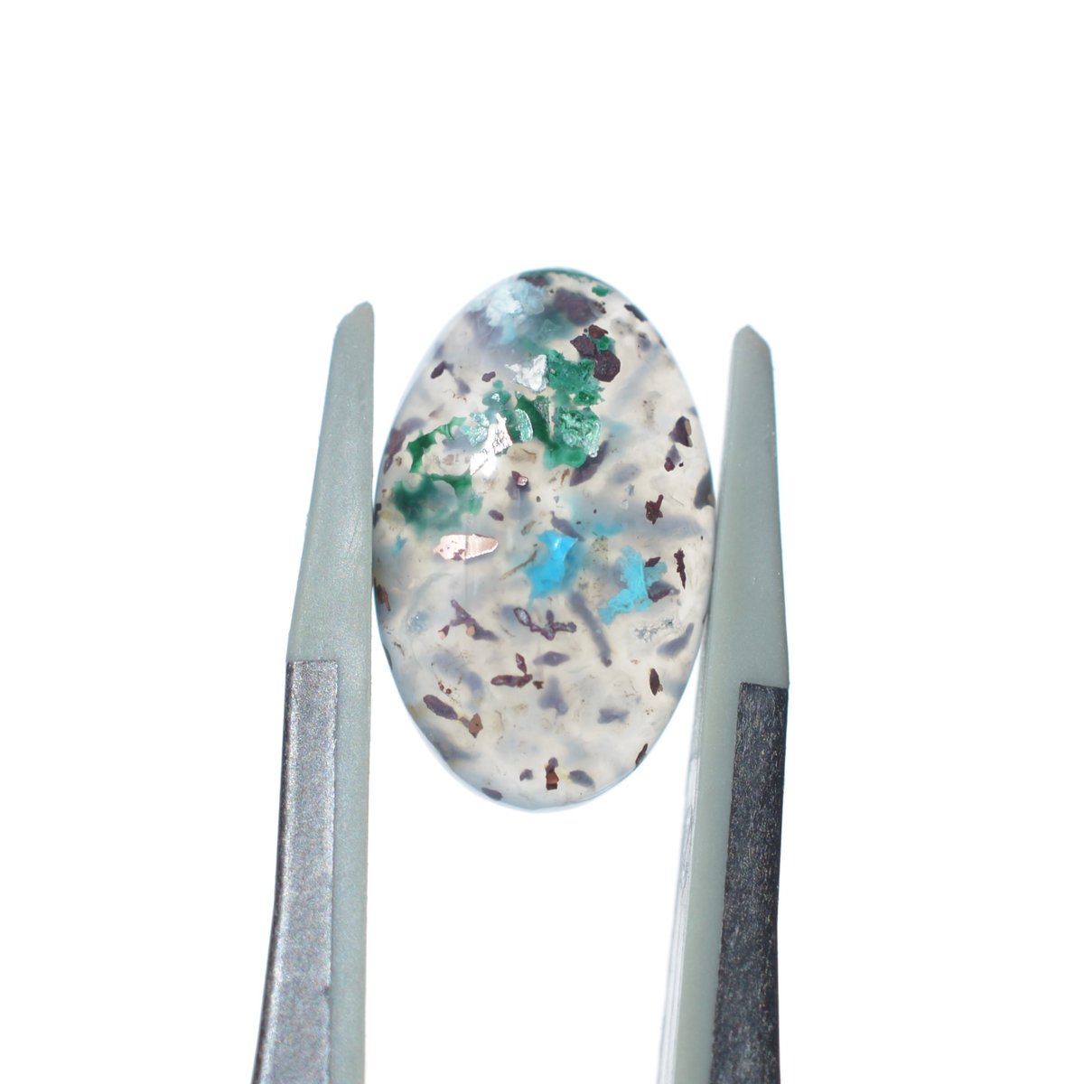 コッパークリソコラインカルセドニー Copper Chrysocolla in Chalced