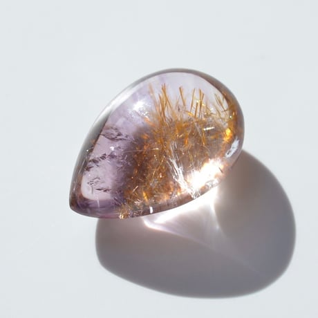 【自社研磨】ゲーサイトインアメシスト Goethite in Amethyst N010
