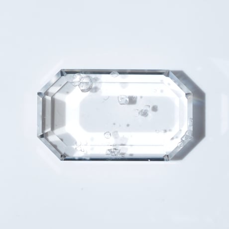 【自社研磨カット】フローライトインクォーツ Fluorite in Quartz 008
