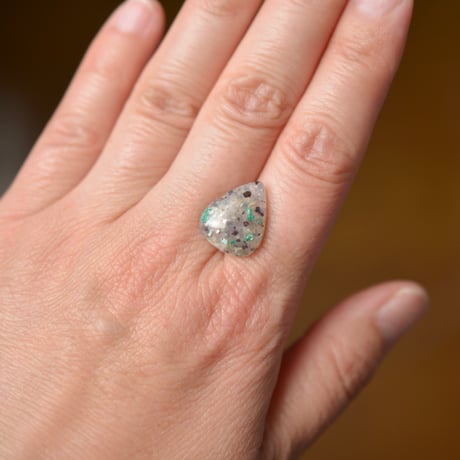 コッパークリソコラインカルセドニー Copper Chrysocolla in Chalcedony 005
