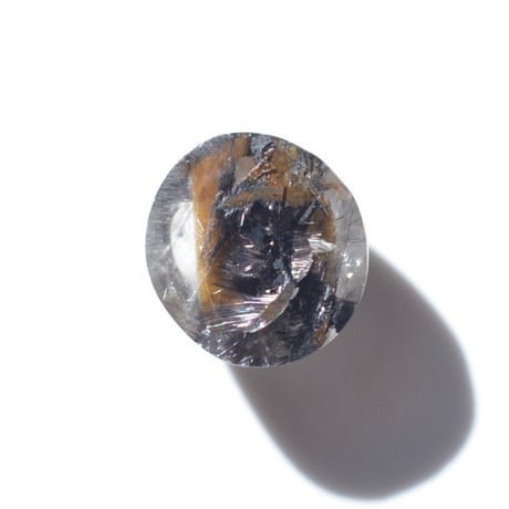 ブルッカイトインクォーツ Brookite in Quartz N004