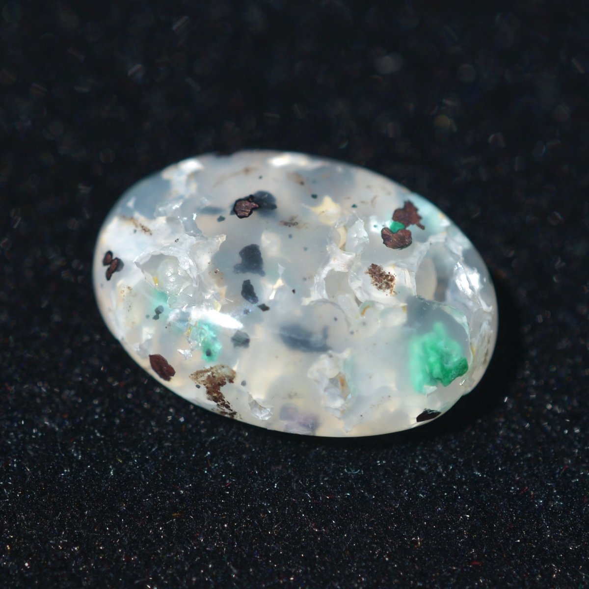 コッパークリソコラインカルセドニー Copper Chrysocolla in Chalced