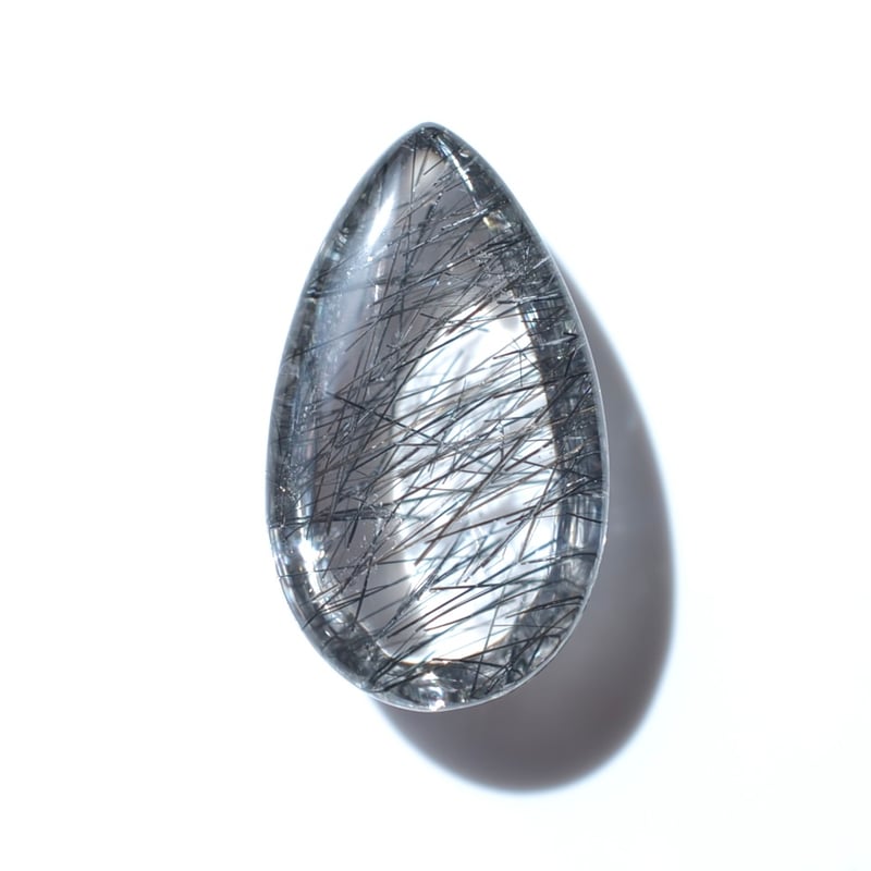 自社研磨】ブラックトルマリンインクォーツ Black Tourmaline in Quart