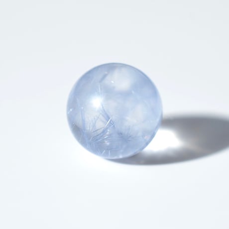 デュモルチェライトインクォーツ丸玉 Dumortierite in Quartz N022