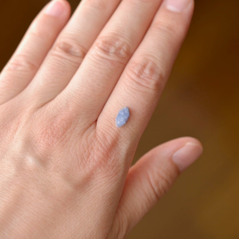 自社研磨】デュモルチェライトインクォーツ Dumortierite in Quartz 00