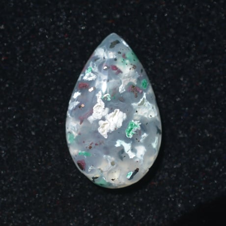 コッパークリソコラインカルセドニー Copper Chrysocolla in Chalcedony 006