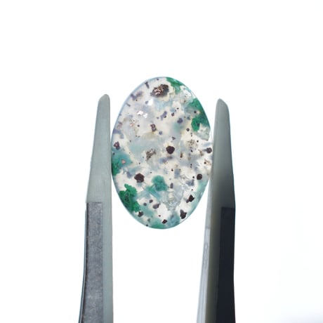 コッパークリソコラインカルセドニー Copper Chrysocolla in Chalcedony 008