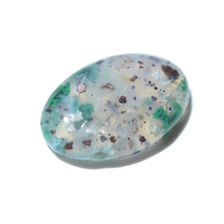 コッパークリソコラインカルセドニー Copper Chrysocolla in Chalcedony 008