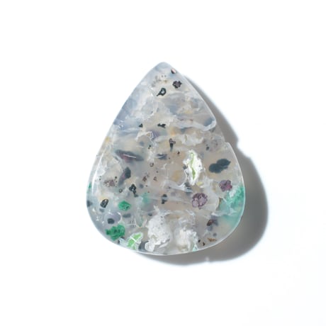 コッパークリソコラインカルセドニー Copper Chrysocolla in Chalcedony 005