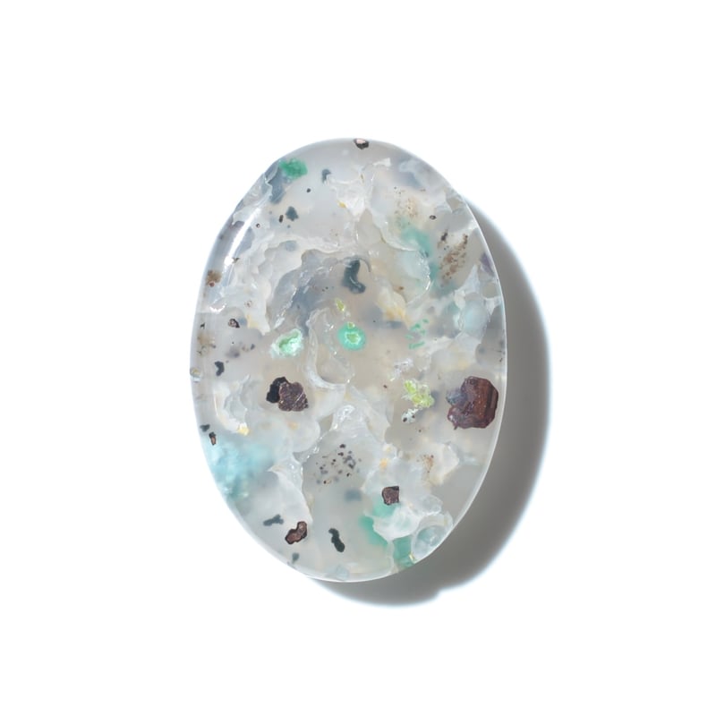 コッパークリソコラインカルセドニー Copper Chrysocolla in Chalced コッパークリソコラインカルセドニー Copper Chrysocolla in Chalced