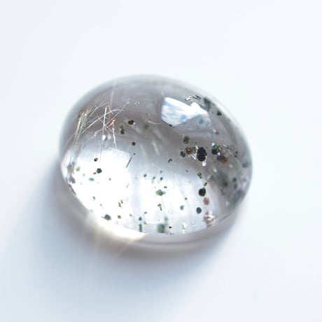 【自社研磨】クローライトインクォーツ Chlorite in Quartz 002