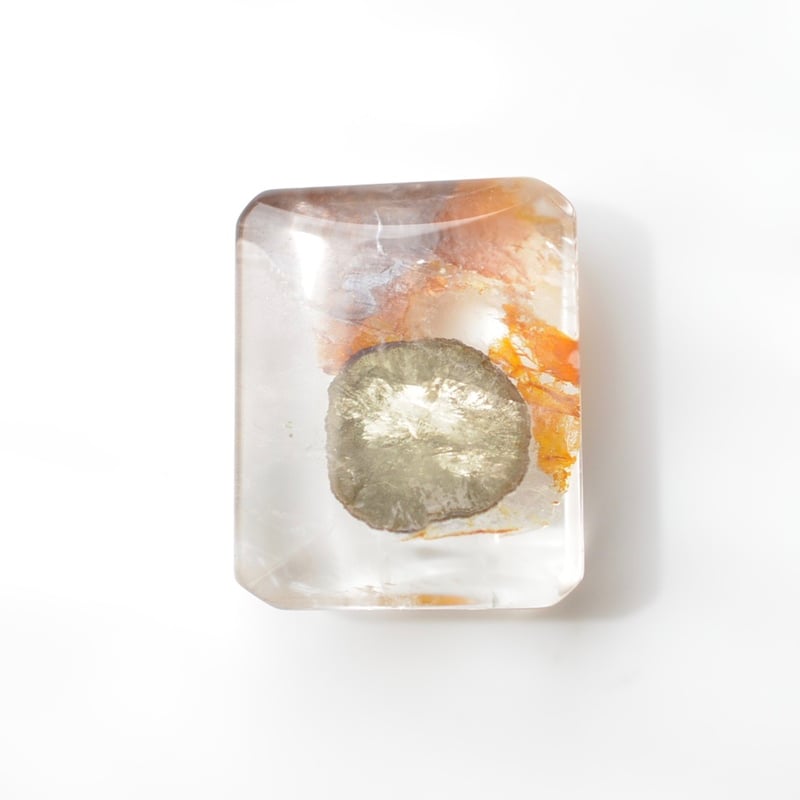 マーカサイトインクォーツ、セラフィナイト マーカサイトインクォーツ Marcasite in Quartz N006 | MARU