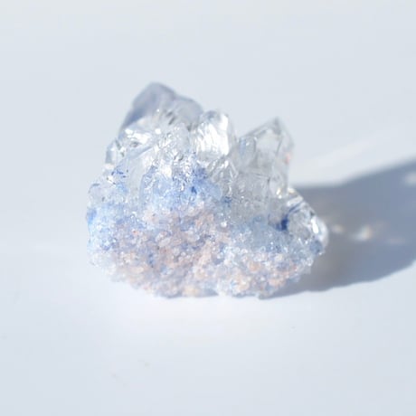 デュモルチェライトインクォーツ原石 Dumortierite in Quartz 018