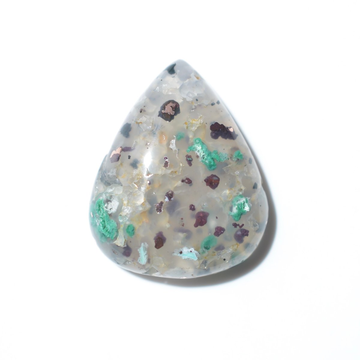 コッパークリソコラインカルセドニー Copper Chrysocolla in Chalced