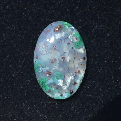 コッパークリソコラインカルセドニー Copper Chrysocolla in Chalcedony 008