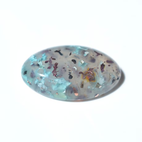 コッパークリソコラインカルセドニー Copper Chrysocolla in Chalcedony 004