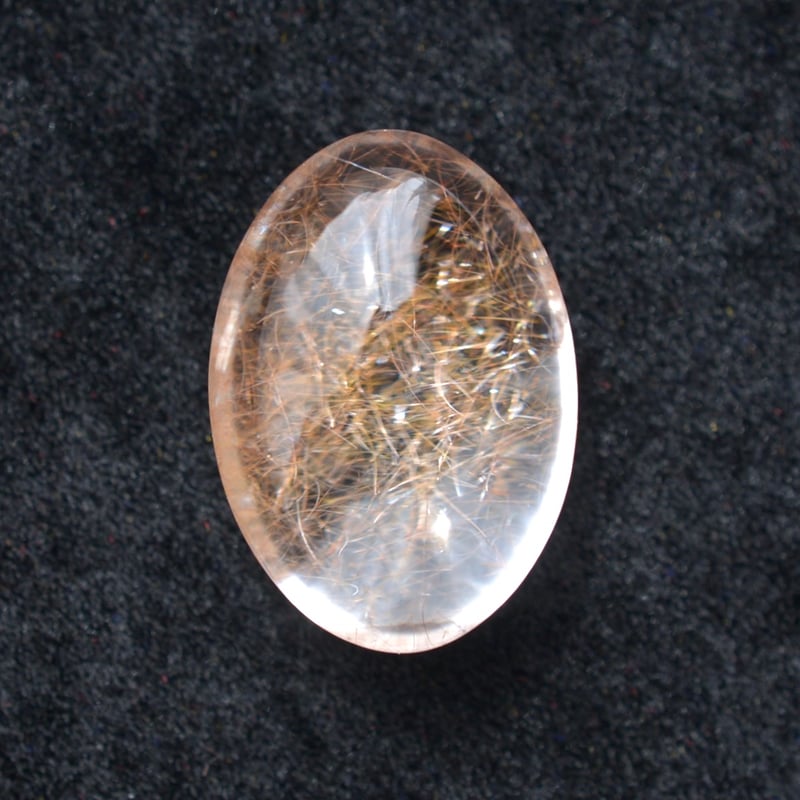自社研磨】アンフィボールインクォーツ Amphibole in Quartz 060 | MARU