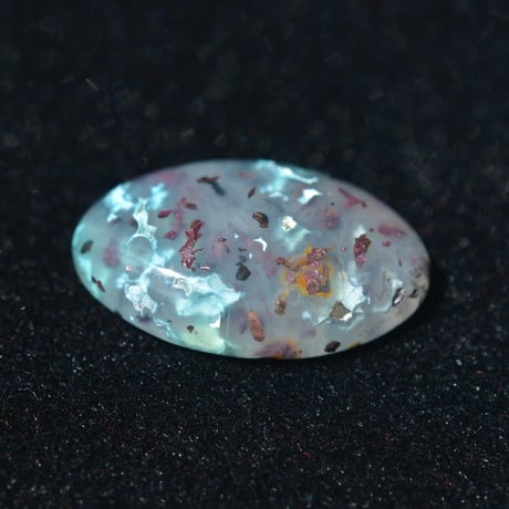 コッパークリソコラインカルセドニー Copper Chrysocolla in Chalcedony 004
