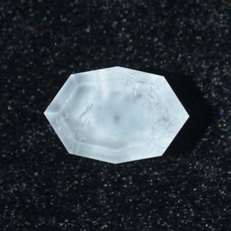 【自社研磨】デュモルチェライトインクォーツ Dumortierite in Quartz 012